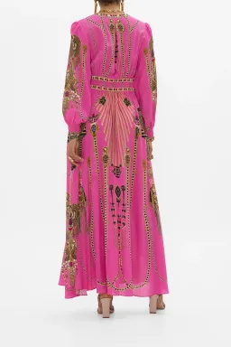 Camilla Song of the Scarab Button Dress with Shaped Waistband Print Size S / AU 10 for rent on The Volte - image 1