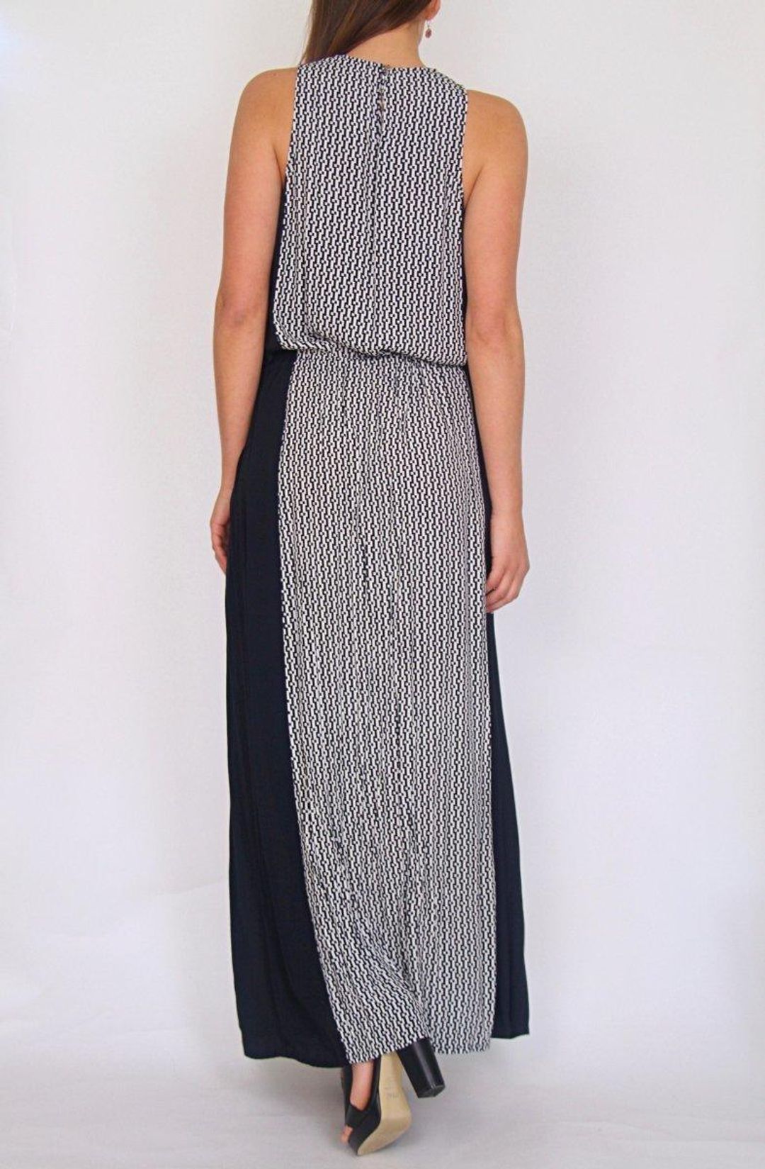 Sass & Bide rhythm and blues maxi grey print sz 8 for rent on The Volte - main image