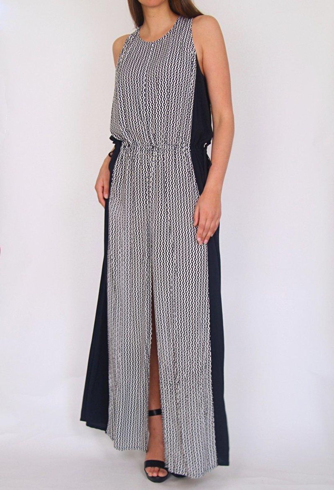 Sass & Bide rhythm and blues maxi grey print sz 8 for rent on The Volte - main image