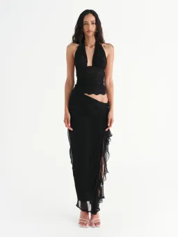 Benni Penelope Maxi Dress Black Size 10 for rent on The Volte - image 1
