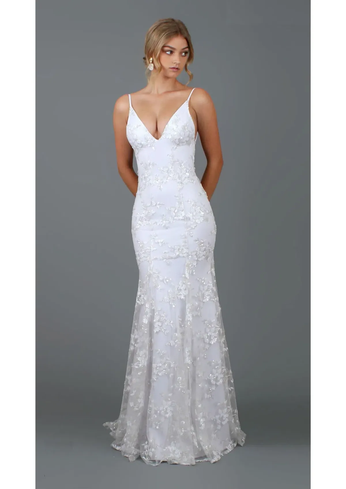 Studio Minc Adore Dress Off White Size 3 / AU 12 for rent on The Volte - main image