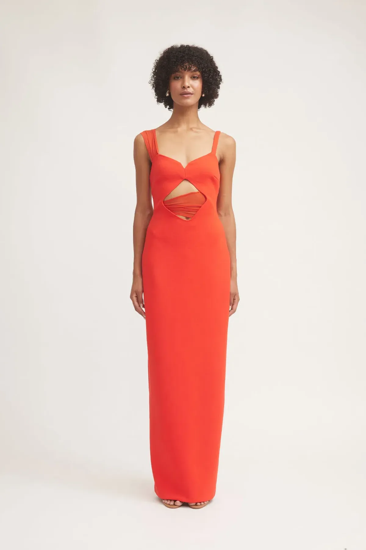 Tojha Madeleine Dress Flame Red Size 6 for rent on The Volte - main image