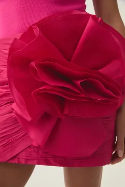 Aje Potion Spiral Top And Mini Skirt Set Rich Magenta Size 8 for rent on The Volte - image 3