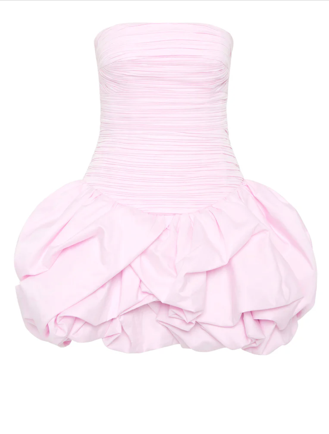 Aje Violette Bubble Hem Mini Dress Baby Pink  Size 6 for rent on The Volte - main image