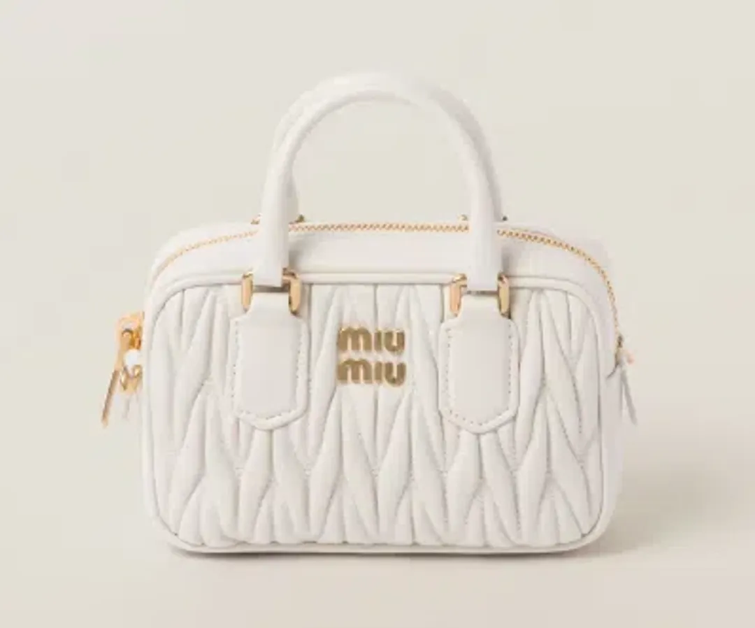Miu Miu Arcadie Matelassé nappa leather mini-bag for rent on The Volte - main image