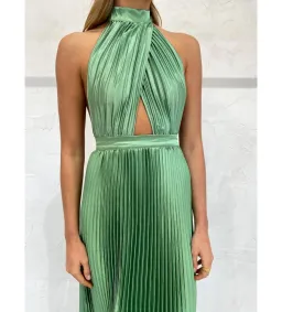 Lidee Renaissance Gown Sage Size 12 for rent on The Volte - image 2