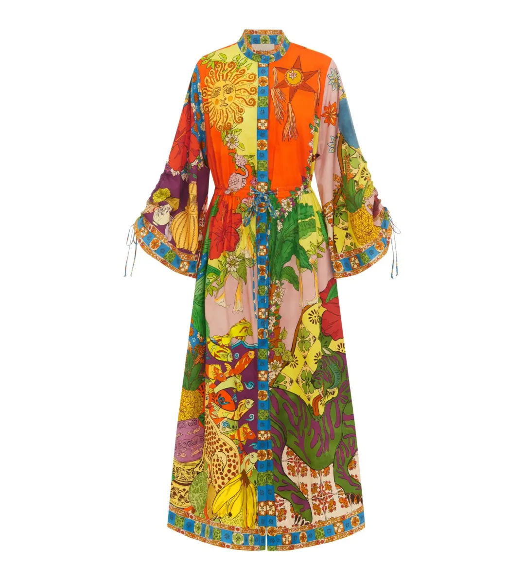 Alémais Tiger Shirtdress Multi Size 16 for rent on The Volte - main image