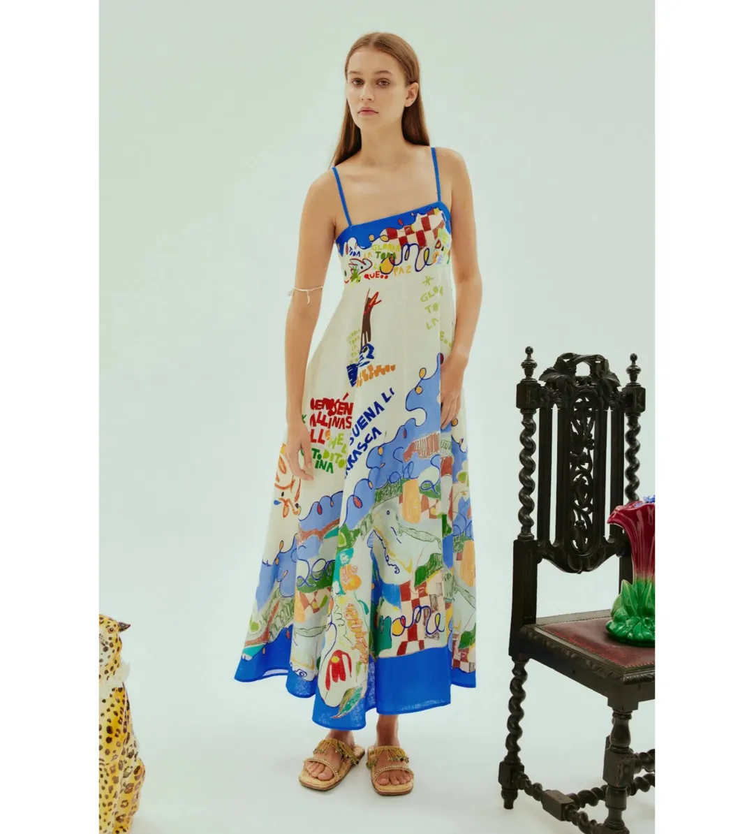 Alemais Nadia Sundress Multi Size AU 8 for rent on The Volte - main image