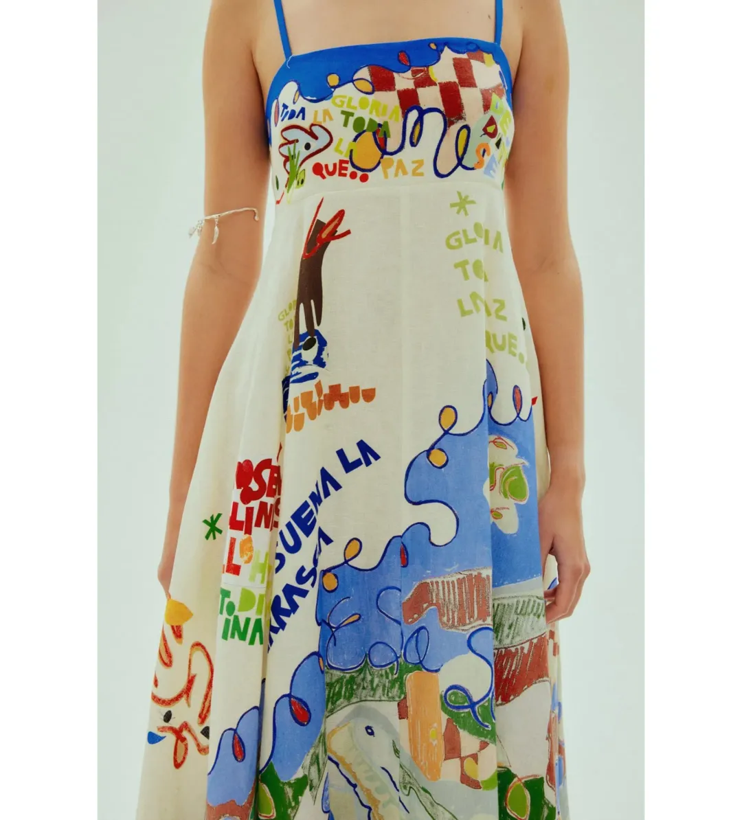 Alemais Nadia Sundress Multi Size AU 8 for rent on The Volte - main image