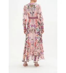 Camilla Long Button Front Dress Mad As A Snake Pink Size S / AU 10 for rent on The Volte - image 4