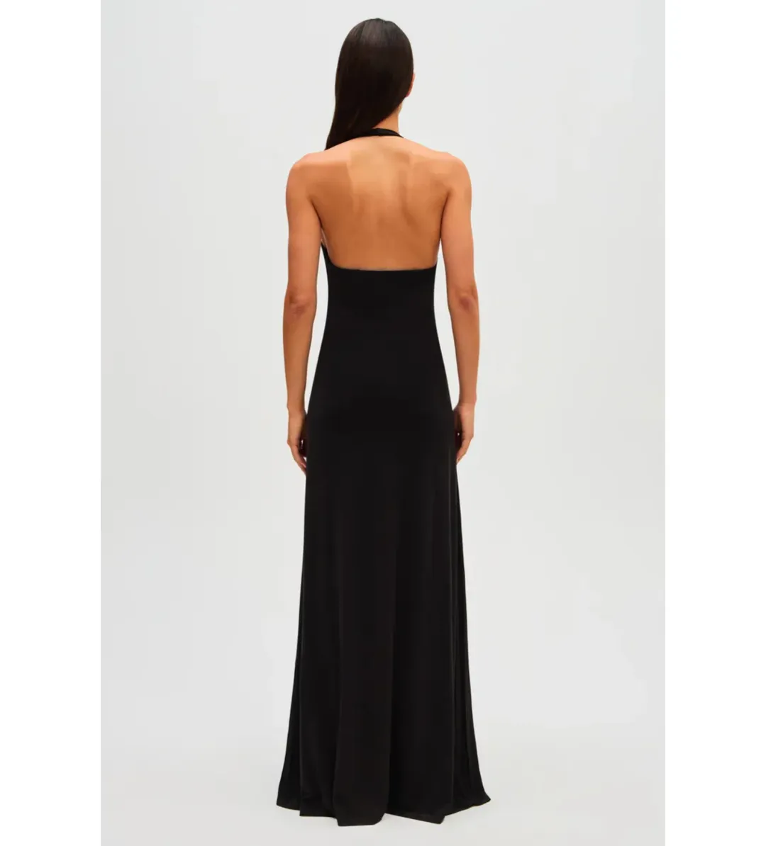 Misha Jennifer Cupro Dress Black Size 6 for rent on The Volte - main image