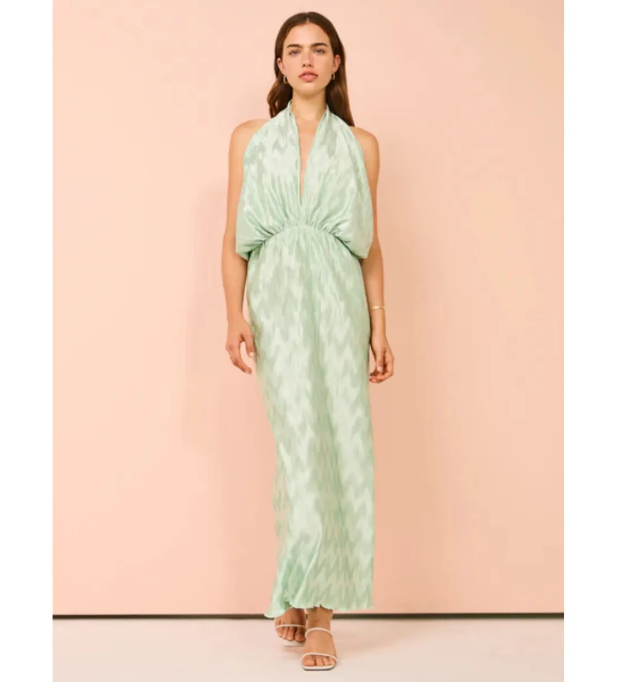 Lidee Riviera Sleeveless Gown in Seamfoam Size AU 12 for rent on The Volte - main image