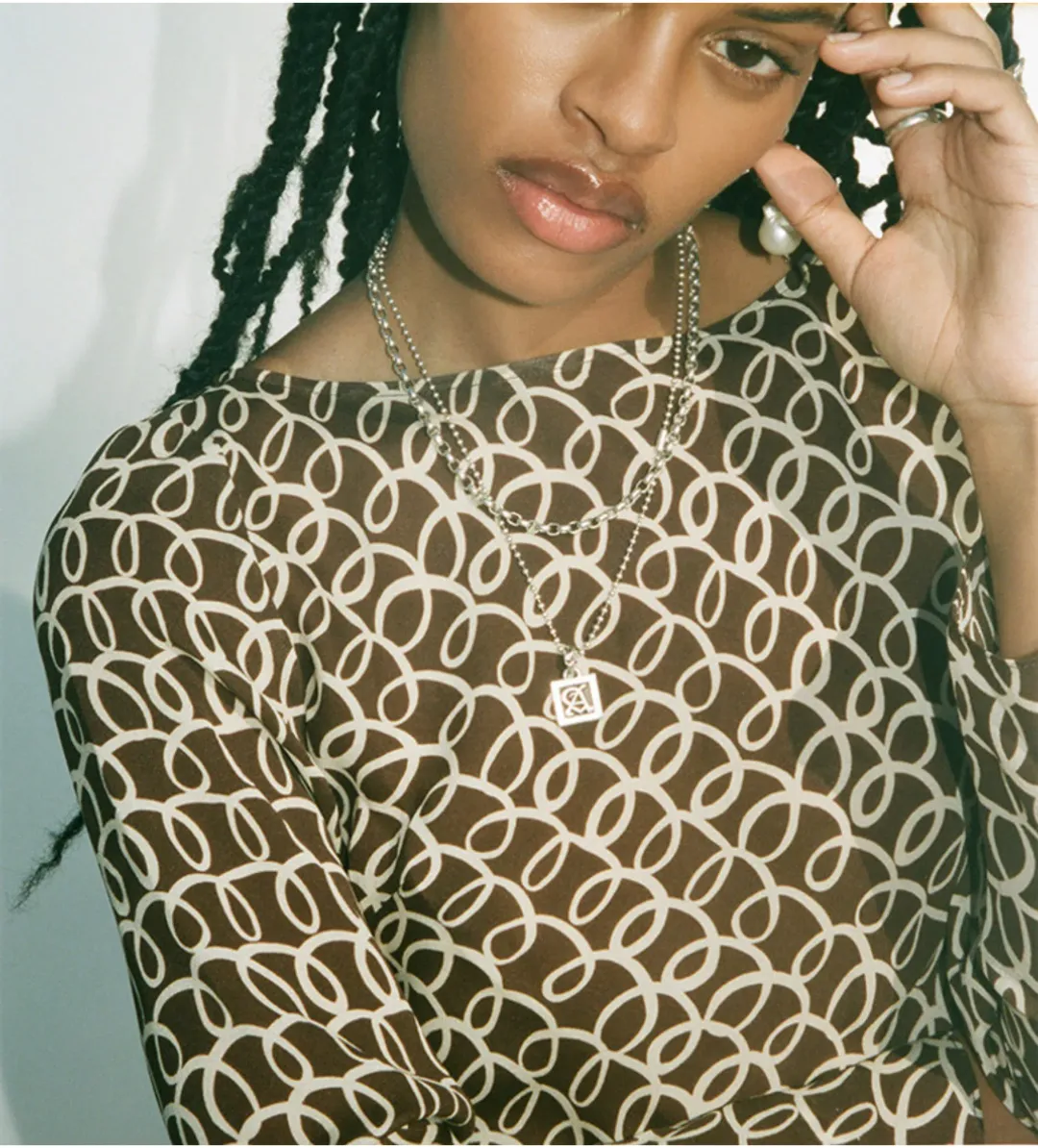 Realisation The Rainey Dress in Landline Size M / AU 10 for rent on The Volte - main image