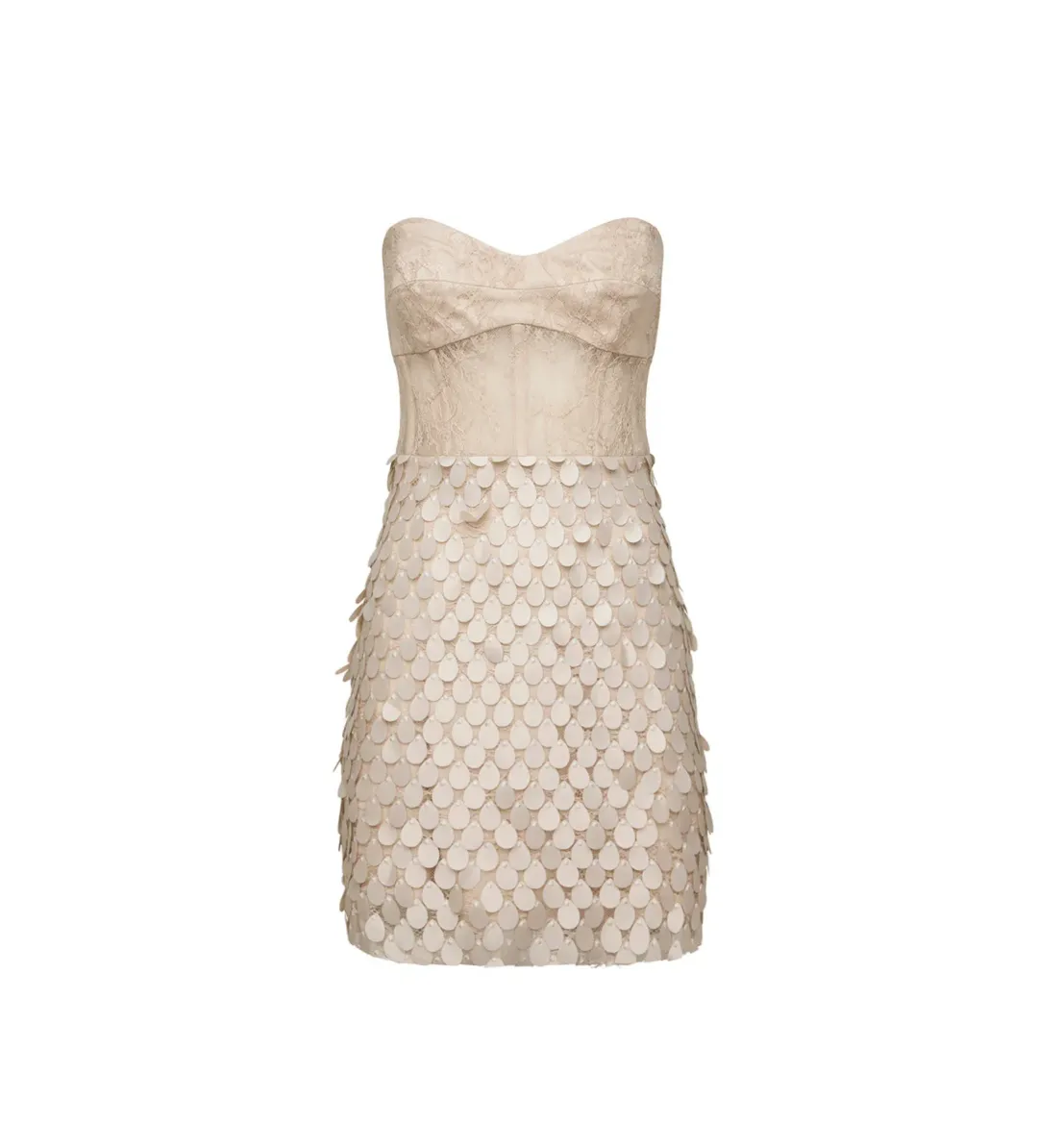 Manning Cartell Supreme Extreme Mini Dress in Chalk Size AU 10 for rent on The Volte - main image