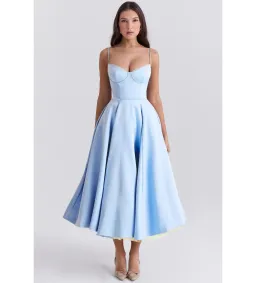 House of CB Mademoiselle Tulle Midi Dress Cinderella Blue Size M / AU 10 for rent on The Volte - image 1