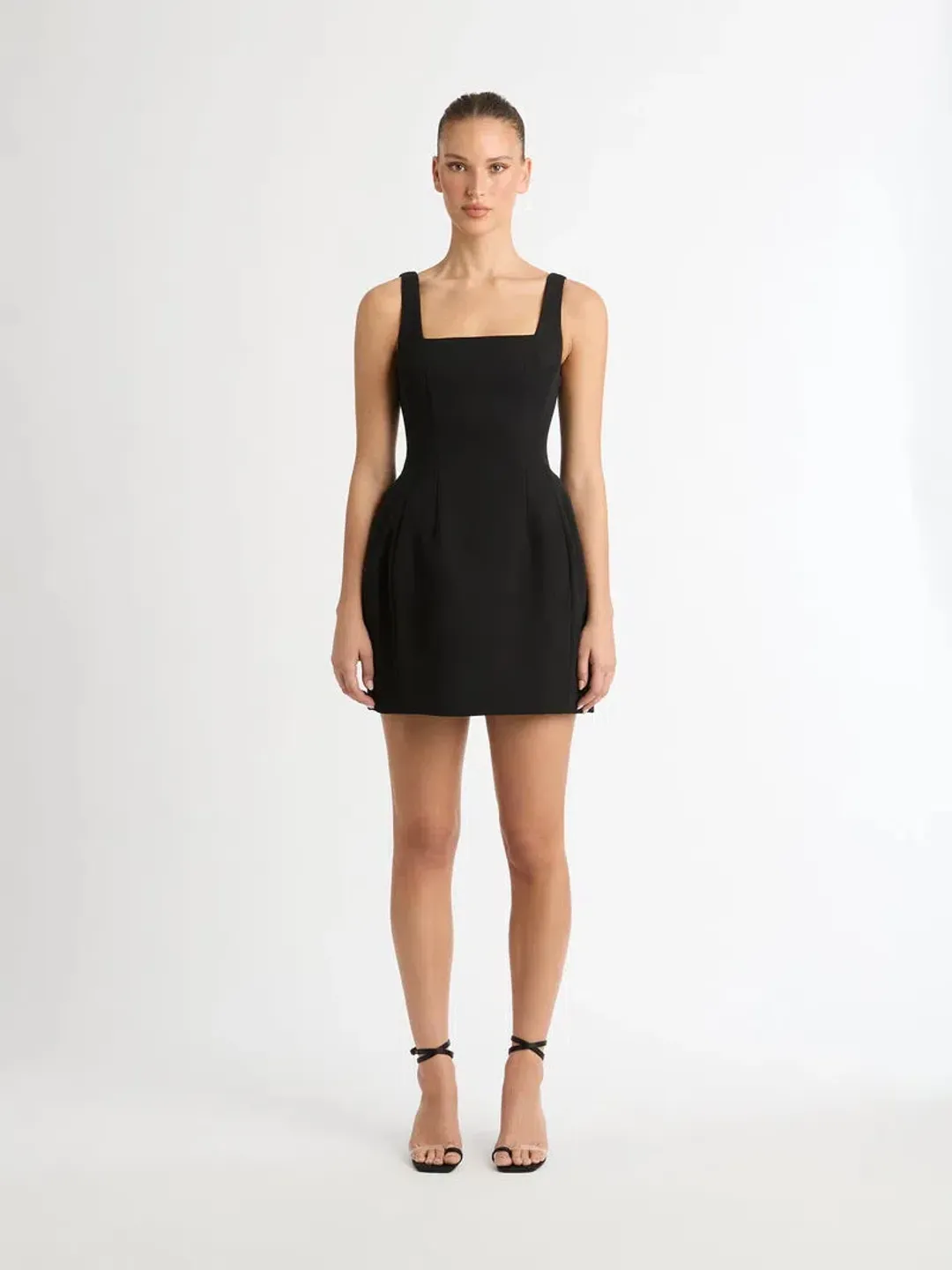 Sheike x Mariam Seddiq Beck Mini Dress Black Size AU 10 for rent on The Volte - main image