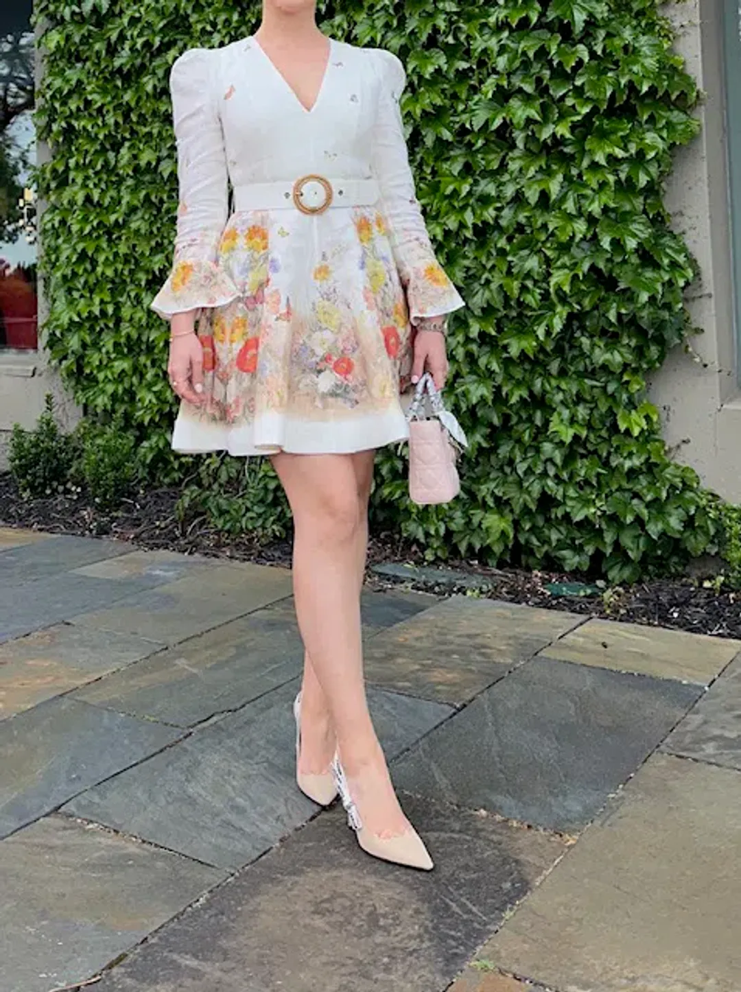 Zimmermann Tranquillity Mini Dress Red Butterflies Size 1 / AU 10 for rent on The Volte - main image