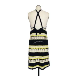 Ganni Striped Crochet Knit Slip Mini Dress Multi Size S / AU 8 for rent on The Volte - image 13