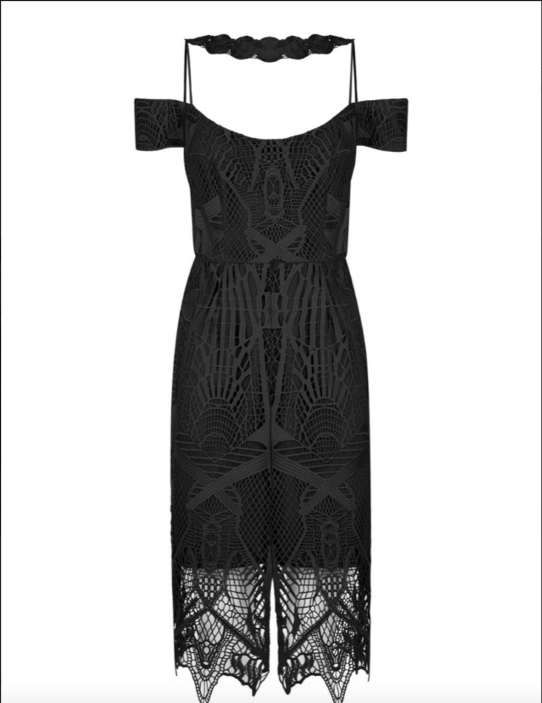 White Suede Pretty woman lace dress size 8 for rent on The Volte - main image