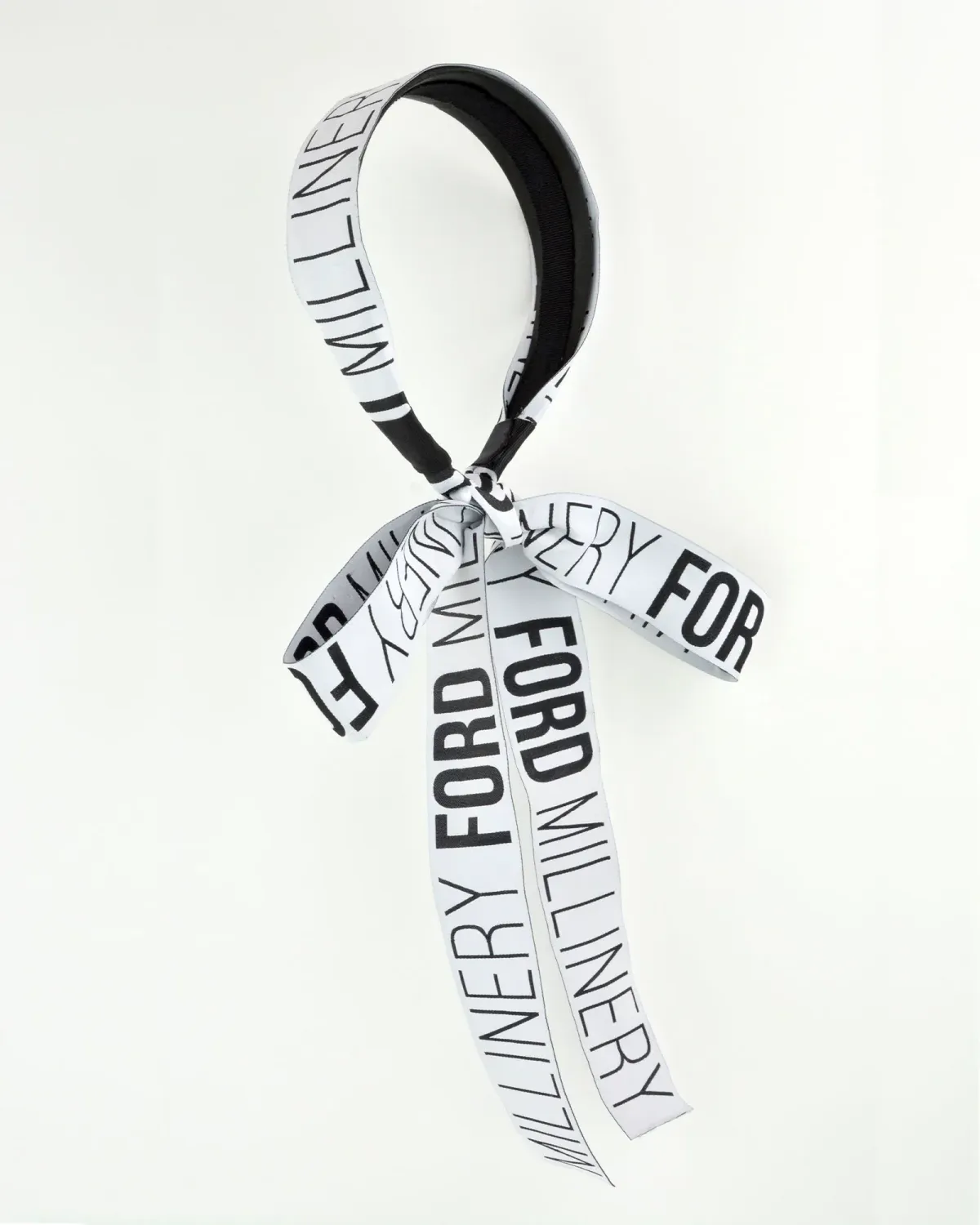 Miss Ford Millinery Black and White Headpiece for rent on The Volte - main image