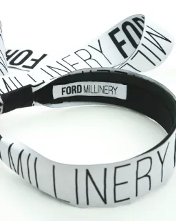 Miss Ford Millinery Black and White Headpiece for rent on The Volte - image 2