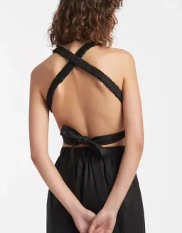 Sir The Label Franc Cross Back Gown Black Size 1 / AU 8 for rent on The Volte - image 3