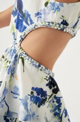 Aje Voyage Braided Cut Out Mini Dress for rent on The Volte - image 4