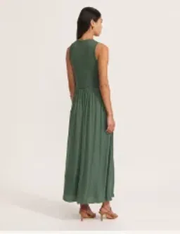 Saba Lillian Mixed Media Maxi Dress for rent on The Volte - image 2