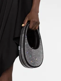 Coperni Crystal Embellished Mini Swipe Bag Black for rent on The Volte - image 1