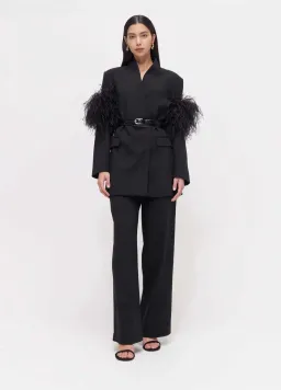 Rachel Gilbert Dani Jacket Mini Dress Black Size XS / AU 6  for rent on The Volte - image 4