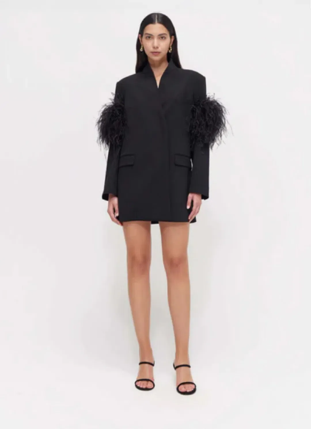 Rachel Gilbert Dani Jacket Mini Dress Black Size XS / AU 6  for rent on The Volte - main image