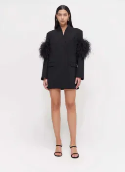 Rachel Gilbert Dani Jacket Mini Dress Black Size XS / AU 6  for rent on The Volte - image 1