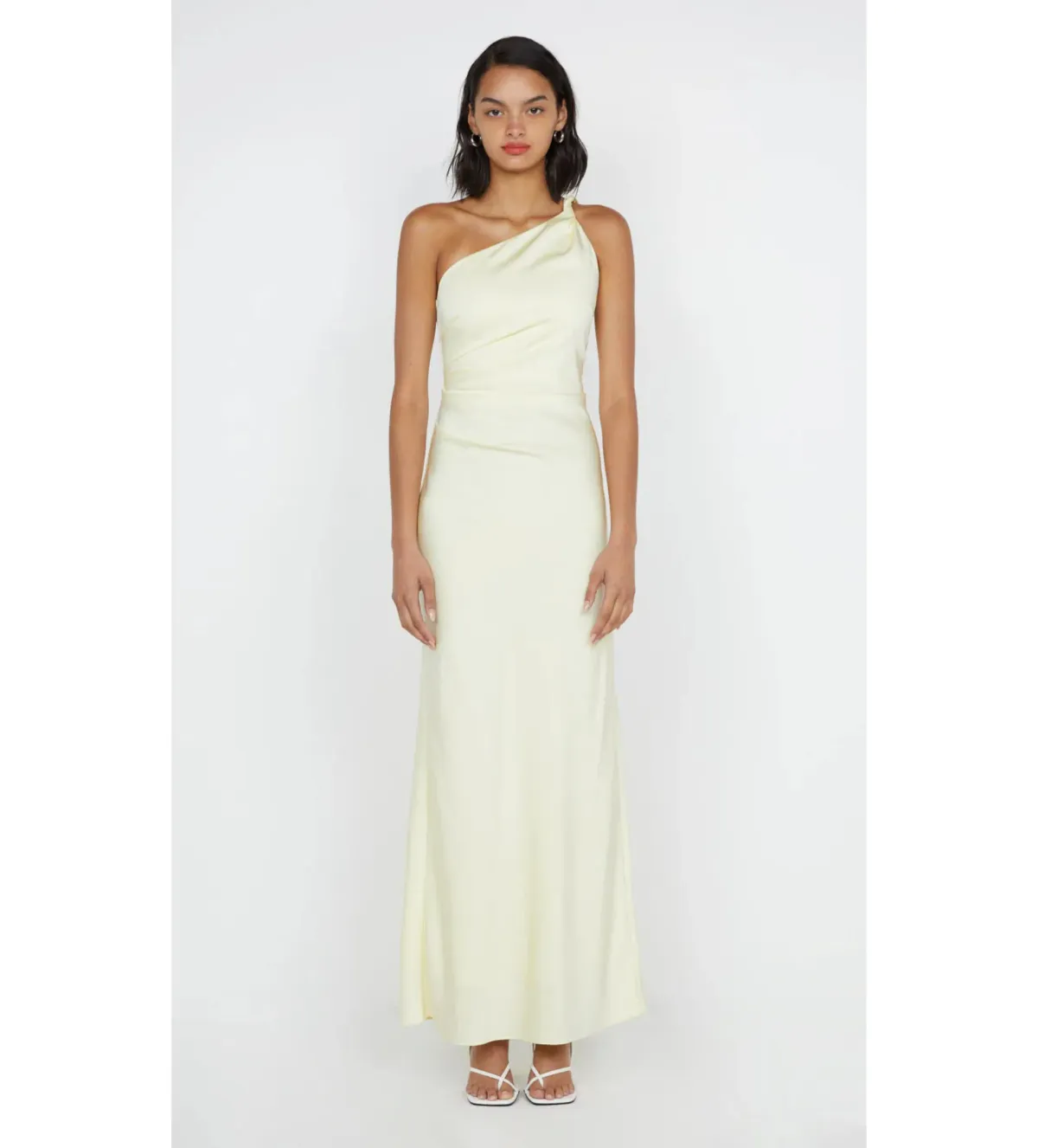 Bec & Bridge Lunetta Asym Dress Ice Yellow Size AU 12 for rent on The Volte - main image