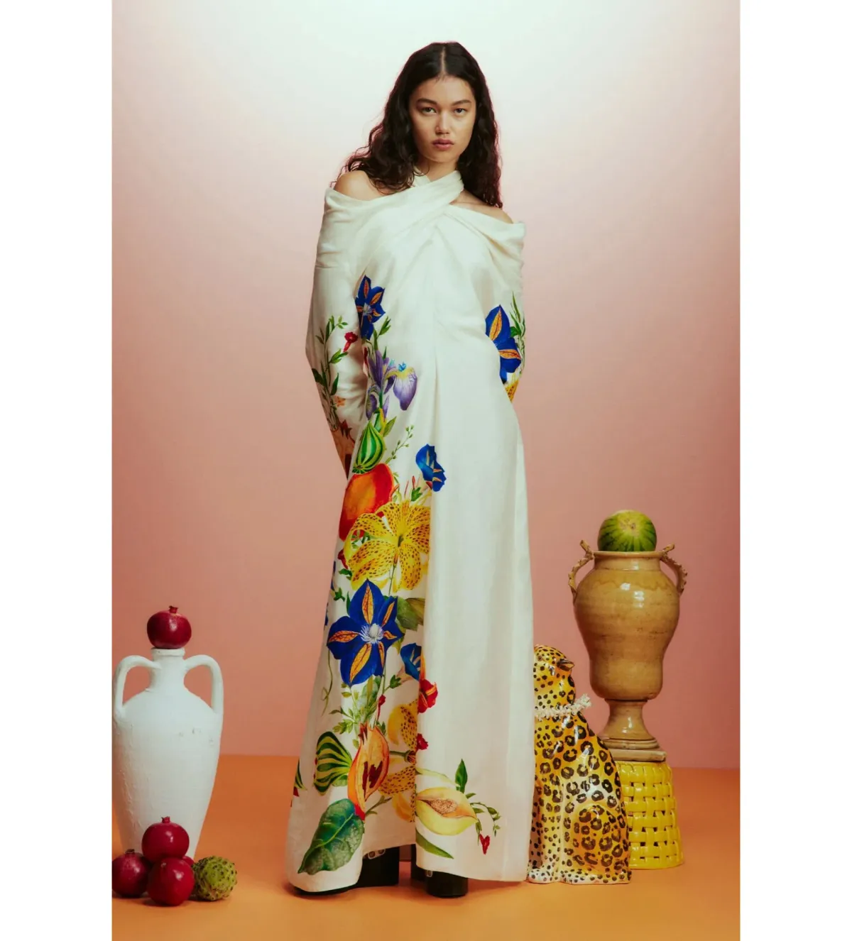 Alémais Flores Gown Print Size AU 14 for rent on The Volte - main image