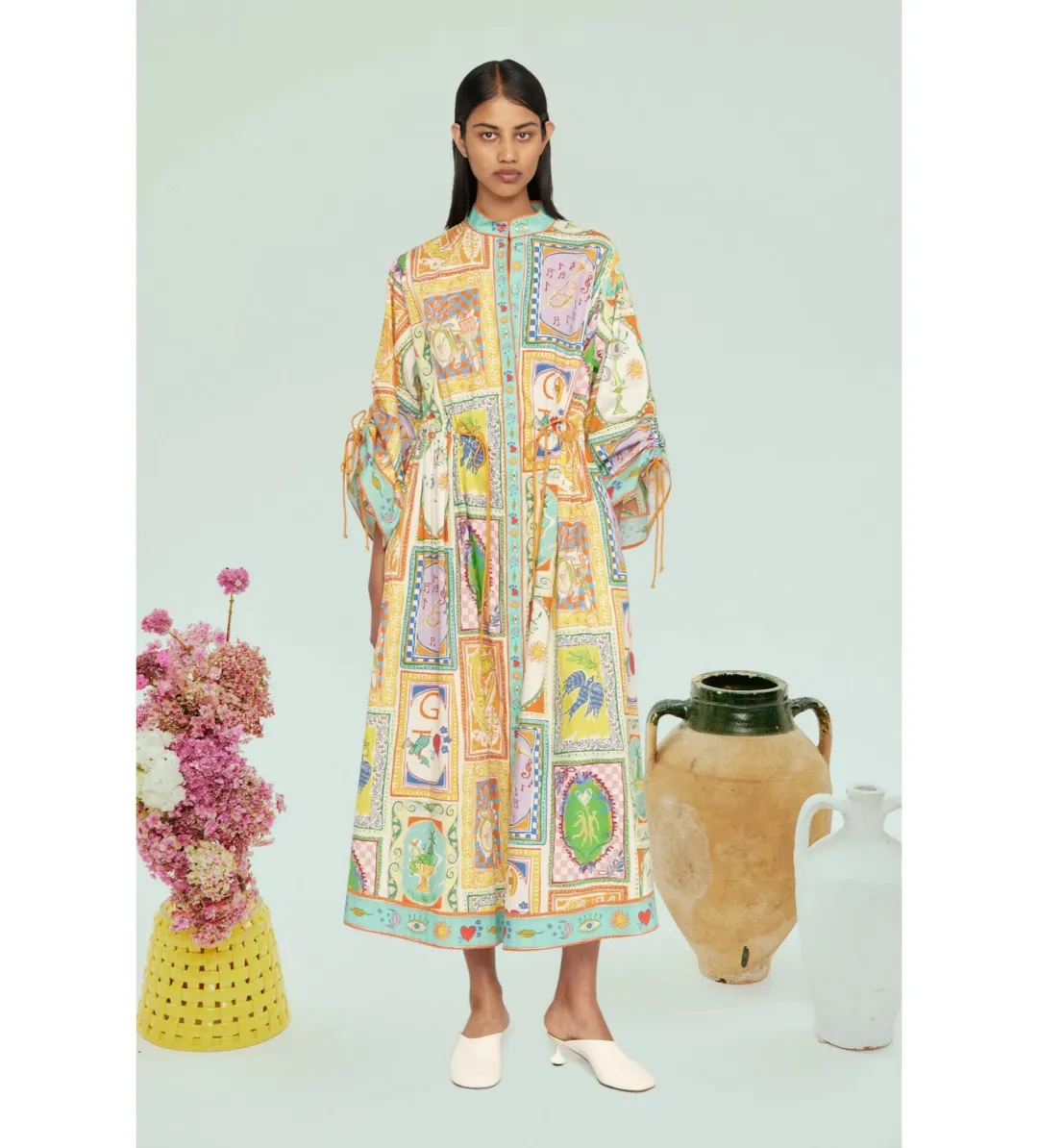 Alémais Holiday Go-to Shirtdress Multi Size AU 14 for rent on The Volte - main image