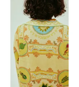 Alémais La Musica Tunic Dress Yellow Print Size AU 14 for rent on The Volte - image 2