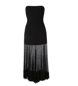 Dion Lee Net Pleat Strapless Dress Black Size AU 10 for rent on The Volte - image 4