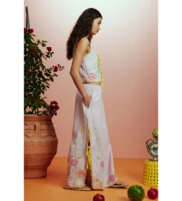 Alémais Olivia Embroidered Pant and Top Pink Size AU 16 for rent on The Volte - image 3