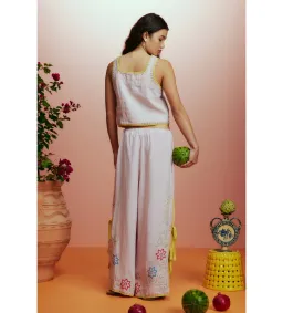 Alémais Olivia Embroidered Pant and Top Pink Size AU 16 for rent on The Volte - image 5