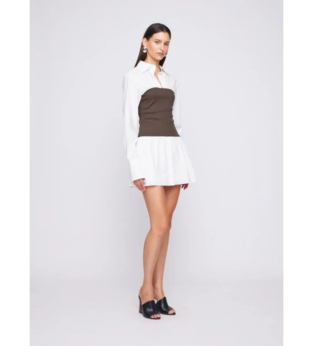 Anna Quan Claudia Dress in Dark Cocoa Size AU 12 for rent on The Volte - main image