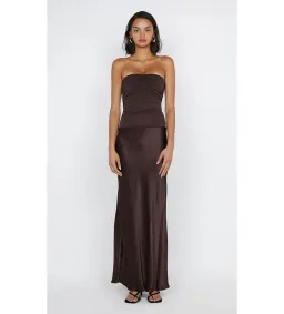 Bec & Bridge Dua Strapless Dress Dark Chocolate Size AU 6 for rent on The Volte - image 1