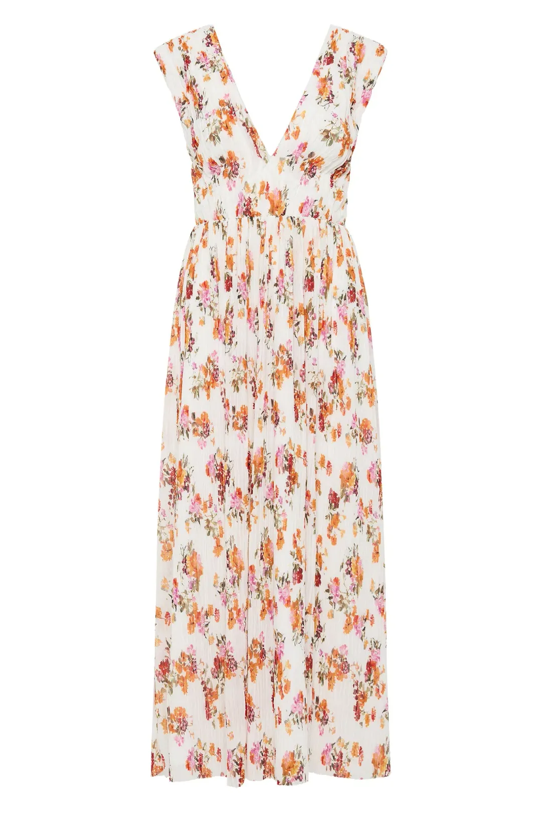 Aje Becoming Bow Back Midi Dress Flora Natura Size AU 10  for rent on The Volte - main image