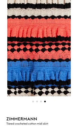 Zimmerman Crocheted Skirt Multi Size 1 / AU 10 for rent on The Volte - image 4