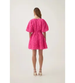 Aje Florential Mini Swing Dress Azalea Pink Size AU 12 for rent on The Volte - image 4