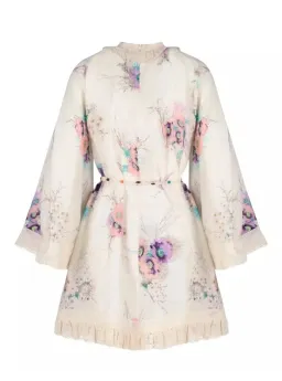 Zimmermann The Jude Lace Trim Swing Dress in Bright Floral Size 4 / AU 16 for rent on The Volte - image 5
