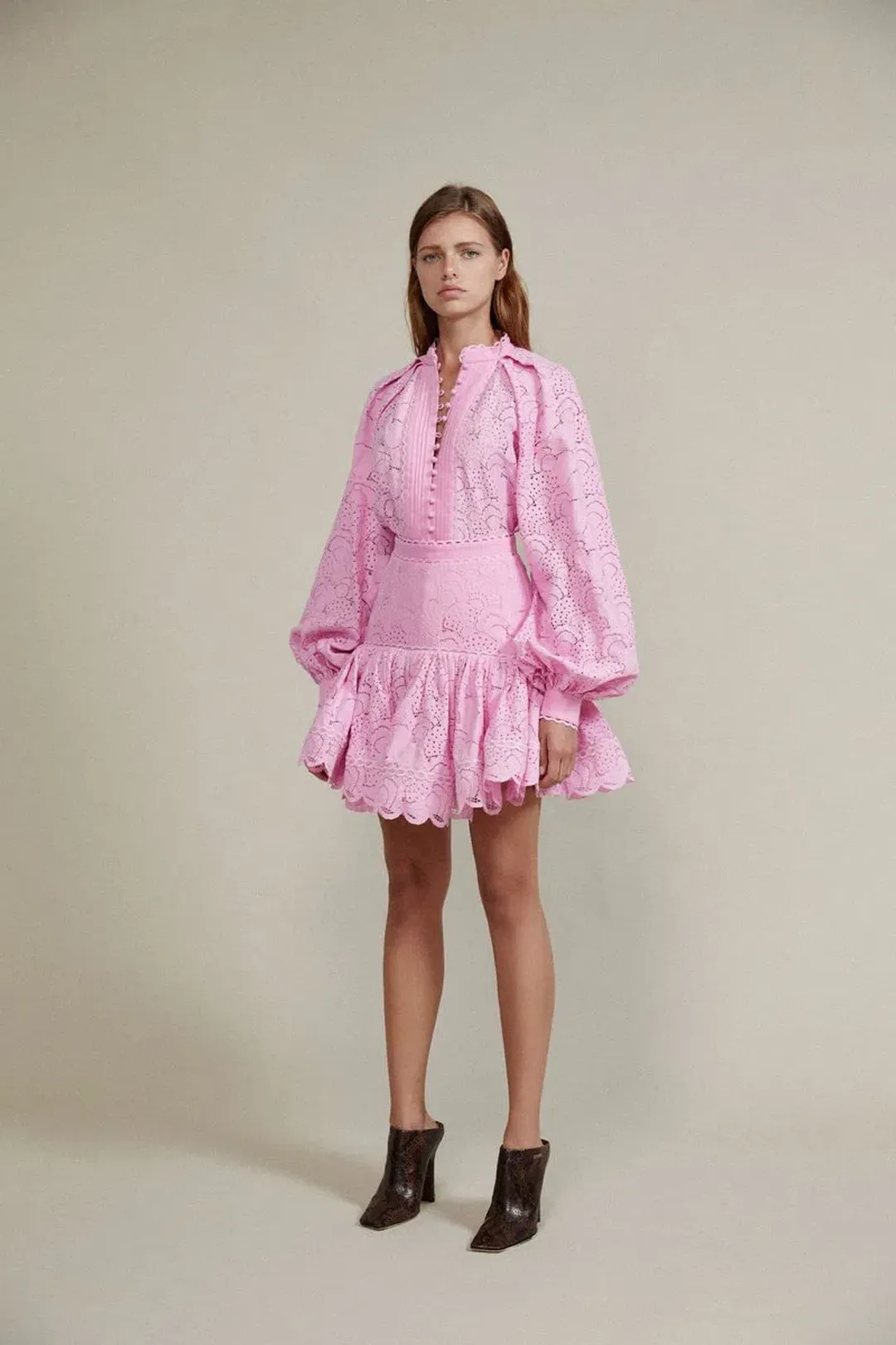 The Acler Cookes Skirt in Taffy Pink Size 6  for rent on The Volte - main image