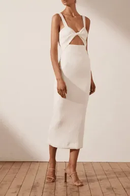 Shona Joy Simone Cut Out Dress In White Size 10 for rent on The Volte - image 2