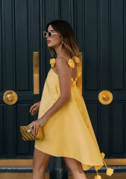 Leo Lin Fiona Rose Mini Dress Size 8 for rent on The Volte - image 1