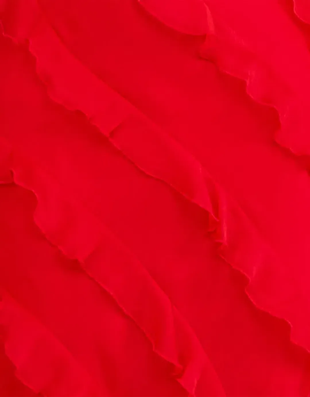 Azzurielle Penelope Ruffle Red Maxi Dress Size 8 for rent on The Volte - main image