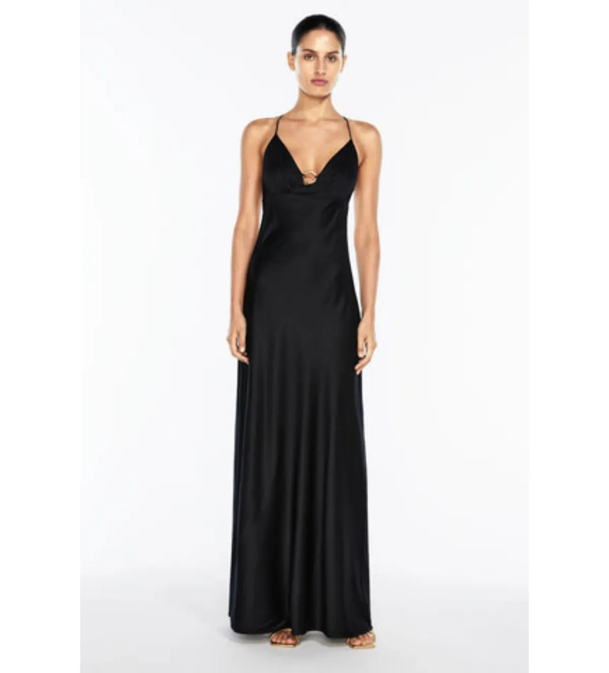 Manning Cartell Liquid Asset Slip Dress Black Size 8 for rent on The Volte - main image
